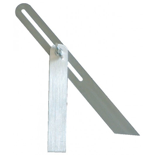 Fausse équerre à coulisse Taliaplast 25cm avec talon en aluminium pour report d'angle précis