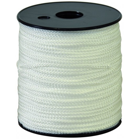 CORDEAU POLYPRO TRESSE BLANC 100M FIL 3MM - TALIAPLAST