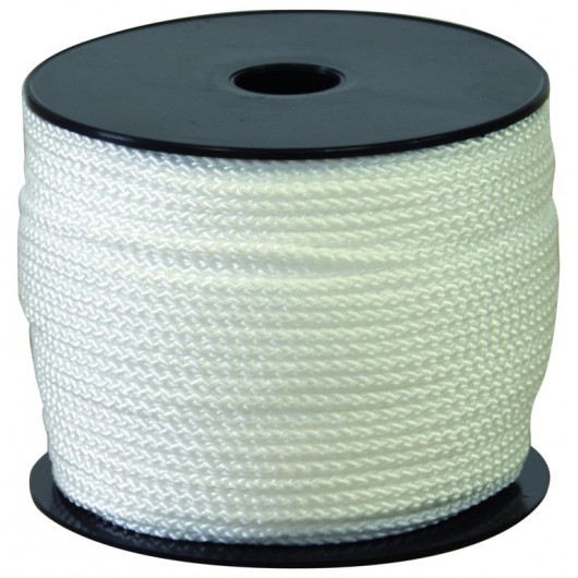 CORDEAU POLYPRO TRESSE BLANC 100M FIL 4MM - TALIAPLAST