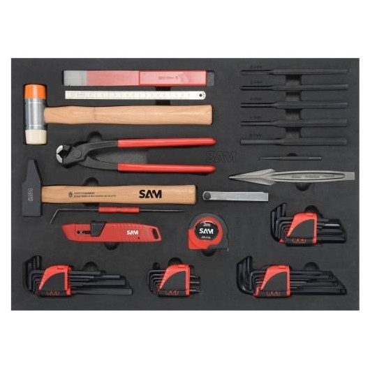Servante Servi-630N - 200 Outils Maint. Indust. Mod. Mousse - Sam Outillage Servante Servi-630N - 200 Outils Maint. Indust. Mod. Mousse - Sam Outillage