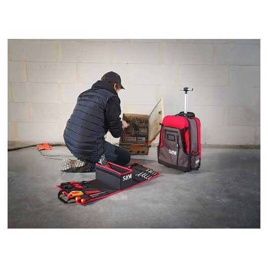 Sac A Dos Textile De 40 Litres Avec Trolley - Sam Outillage