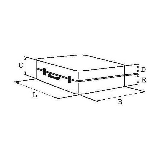 Valise Aluminium Lisse Double Plateaux - Sam Outillage Valise Aluminium Lisse Double Plateaux - Sam Outillage