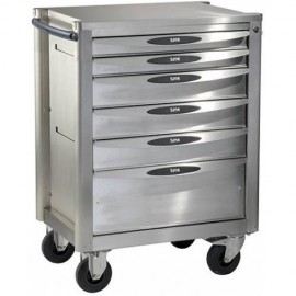 Servante 40N - 6 Tiroirs - Version Inox - Sam Outillage