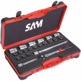 Coffret Douilles 22 Outils Tout Profil Carre 1/2'' - Sam Outillage