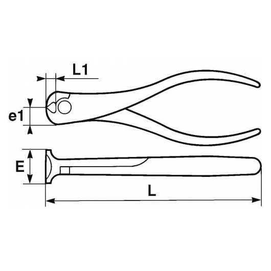 Pince Coupante En Bout Bimat. Ressort 160 Avec Clip Inox Fme - Sam Outillage Pince Coupante En Bout Bimat. Ressort 160 Avec Clip Inox Fme - Sam Outillage