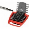 Ratelier De 10 Embouts 1/4'' De Vissage Et Un Porte-Embouts - Sam Outillage