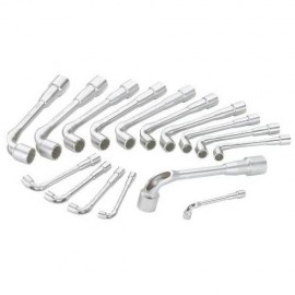 Jeu De 16 Cles A Pipe Debouchees 6/12 Pans - Sam Outillage