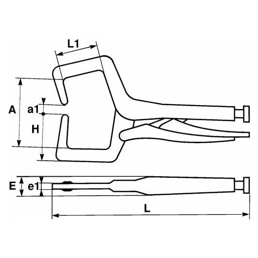 Pince-Etau Longue Portee 460 Mm - Sam Outillage Pince-Etau Longue Portee 460 Mm - Sam Outillage