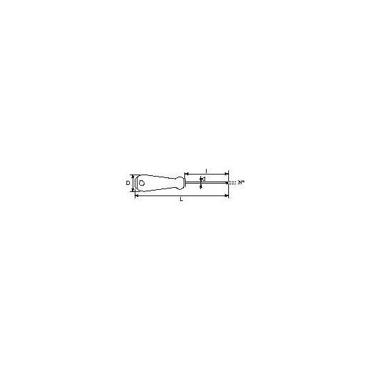 Tournevis Tradition Extra Court Ph N°1 5X40 Mm - Sam Outillage Tournevis Tradition Extra Court Ph N°1 5X40 Mm - Sam Outillage