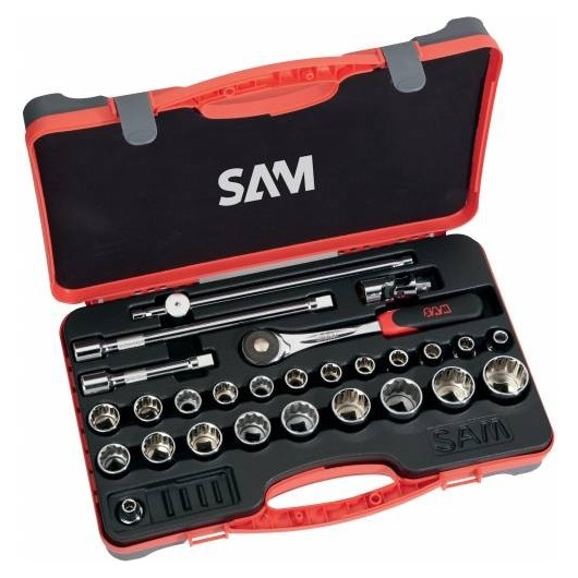 coffret 27 pièces SAM Outillage 1/2″ coffret 27 pièces SAM Outillage 1/2″