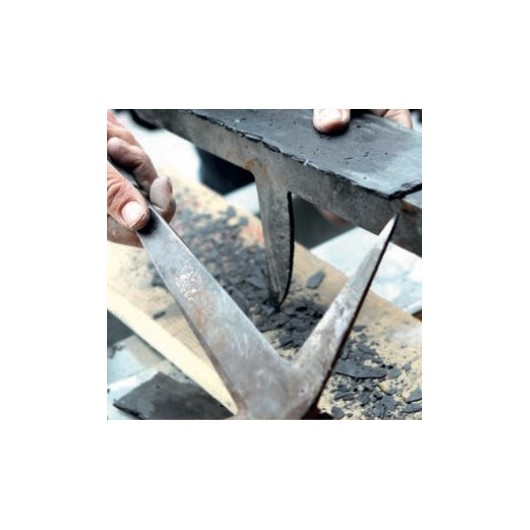 Jouanel ENCD400 : Enclume d'Ardoisier Droite 400mm Monobloc Forgée