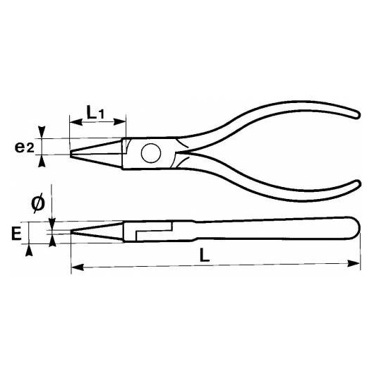 Pince Becs Ronds Isolee - Sam Outillage Pince Becs Ronds Isolee - Sam Outillage