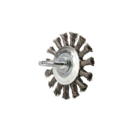 Brosse Circulaire Torsadee Diametre 70 Sur Tige - Sam Outillage