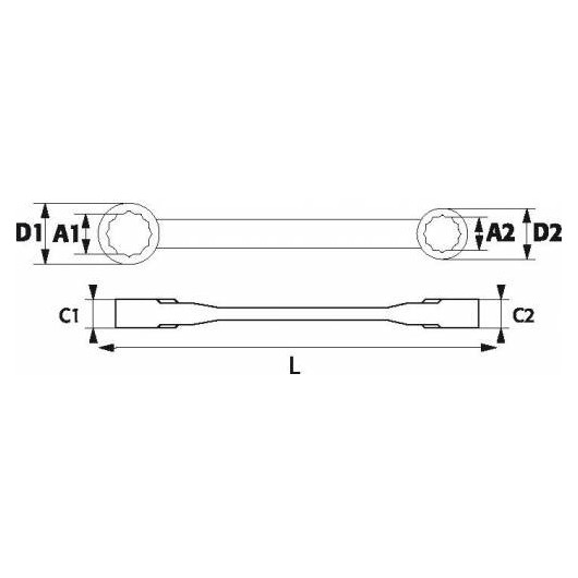 Jeu De 9 Cles Polygonales A Cliquet 6 A 24 Mm - Sam Outillage Jeu De 9 Cles Polygonales A Cliquet 6 A 24 Mm - Sam Outillage