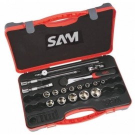 Coffret De 18 Outils 1/2''  6 Pans En Mm - Sam Outillage