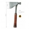 HACHETTE DE CHARPENTIER FORGÉ MONOBLOC, MANCHE CUIR, 900 G - GAMME MARTELLERIE - OUTILLAGE A MAIN - JOUANEL - Réf: HACHA
