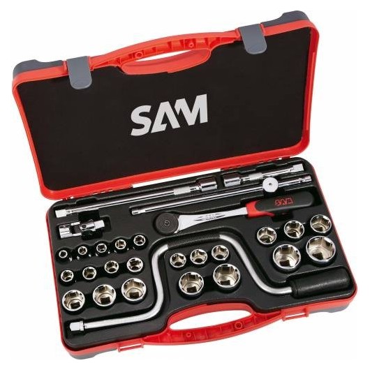 SAM OUTILLAGE - Coffret 28 Outils 1/2'' SAM OUTILLAGE - Coffret 28 Outils 1/2''