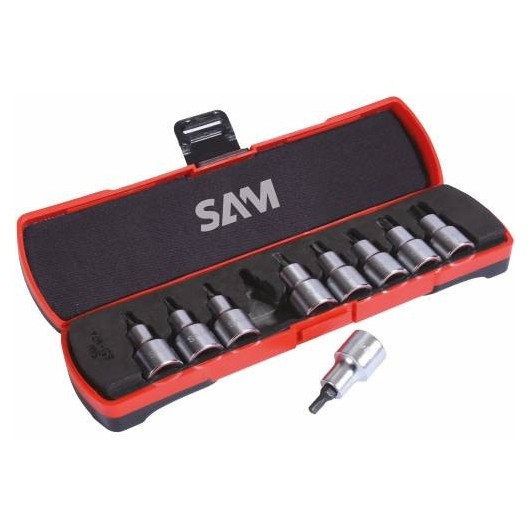 Coffret De 9 Douilles Tournevis Empreintes Torx De 20 A 60 - Sam Outillage