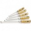 Jeu De 5 Tournevis Bois Fente Mecanicien - Sam Outillage