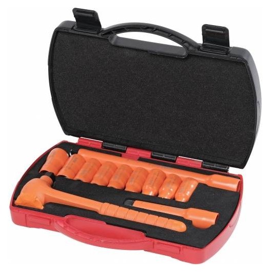 Coffret De 12 Douilles Et Accessoires 1/2'' Isoles 1000V - Sam Outillage