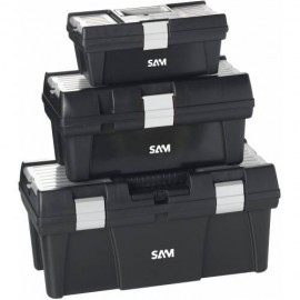 Lot De 3 Caisses A Outils En Pvc - Sam Outillage