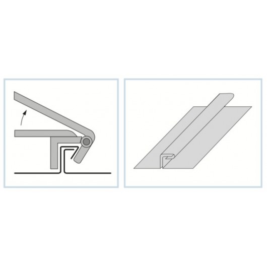 Pince à fermer le 1er pli PLI01NM Jouanel pour couverture zinc et cuivre