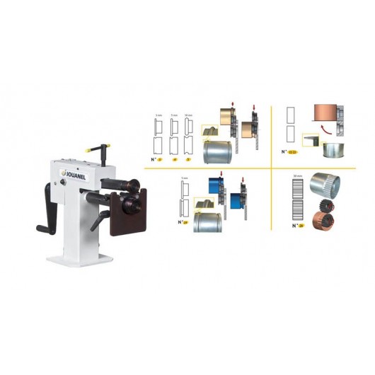 Bordeuse SB5M avec 6 jeux de molettes (3, 4, 5, 22/22, 24, 26) - JOUANEL