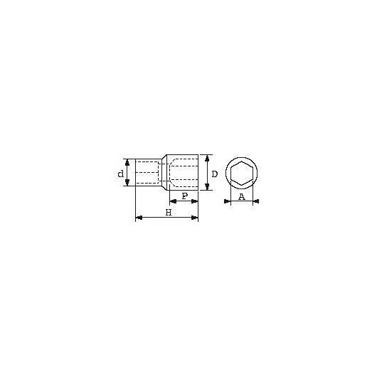 Douilles courtes 1/2" 6 pans en mm - SAM OUTILLAGE Douilles courtes 1/2" 6 pans en mm - SAM OUTILLAGE