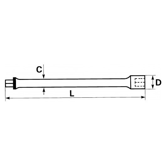 Rallonges 1/2" droites - SAM OUTILLAGE Rallonges 1/2" droites - SAM OUTILLAGE
