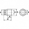 Douilles impact 1/4" courtes 6 pans en mm - SAM OUTILLAGE