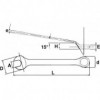 Clés mixtes contre-coudées longues en mm - SAM OUTILLAGE