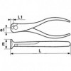 Pinces coupantes en bout chromées polies - SAM OUTILLAGE