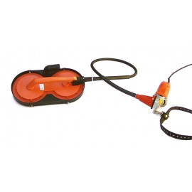 Machine universelle IMER CAMELEON vue d'ensemble avec moteur déporté ceinture et plateaux Ø 200 mm
