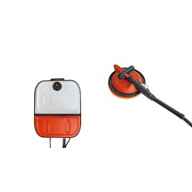 Machine de finition IMER PFM WT vue d'ensemble avec disque Ø 350 mm et réservoir d'eau 6 L intégré