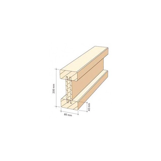 Poutrelle bois - Longueur 3,90 m - Type H20 PLUS Poutrelle bois - Longueur 3,90 m - Type H20 PLUS
