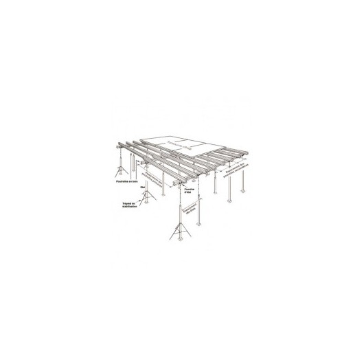 Poutrelle bois - Longueur 3,90 m - Type H20 PLUS Poutrelle bois - Longueur 3,90 m - Type H20 PLUS