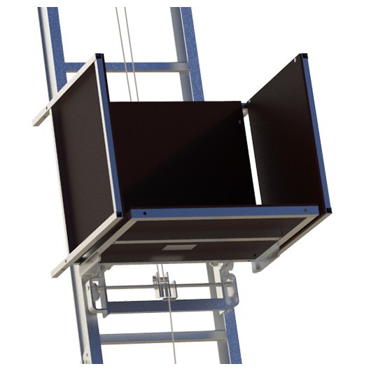 TUBESCA-COMABI - Monte-matériaux (Monte tuiles) NEVADA Aluminium - Hauteur maxi: 20m - Charge utile: 150 kg