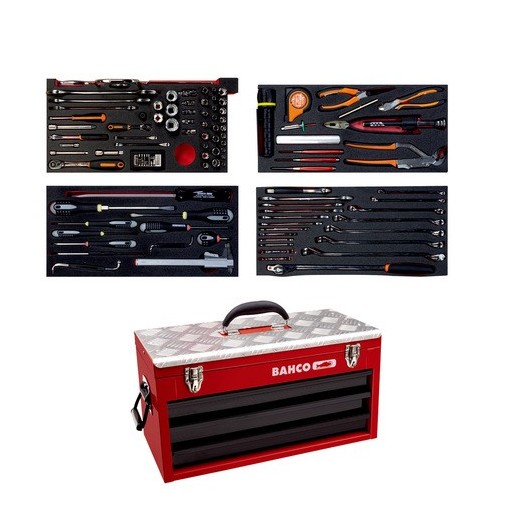 BAHCO - Kit doutils aviation - 129 pcs/caisse métallique