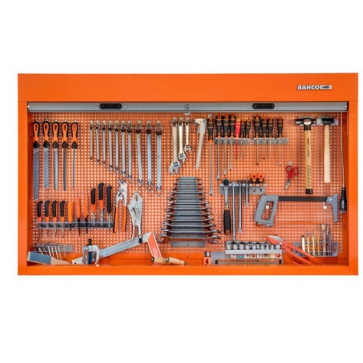 BAHCO - Armoire 1 500 mm avec rideau + kits doutils multi-usages - 110 pcs