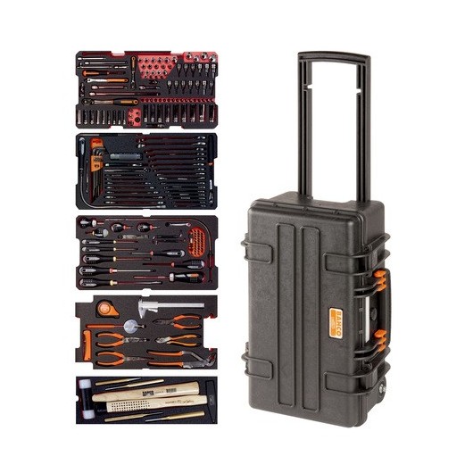 BAHCO - Caisse à outils métallique, kits d'outils multi-usages - 194 pcs