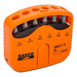 BAHCO - Jeu dembouts 1/4" pour vis TORX® Tamper 22 mm x 65 mm x 75 mm - 7 pcs