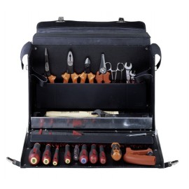 BAHCO - Jeu d'outils pour électricien dans valise en cuir - 28 pcs