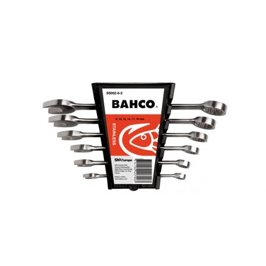 BAHCO - Jeu de clés mixtes en acier inoxydable