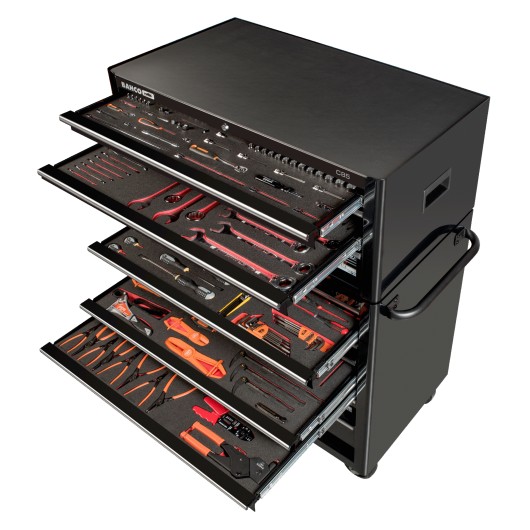 BAHCO Monster : Servante Atelier XXL 12 Tiroirs + 758 Outils