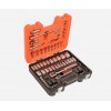 BAHCO - Clé à carré conducteur 1/4 et 1/2" et jeu de douilles - 77 pcs/coffret
