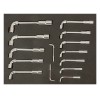 BAHCO - Module mousse Fit&Go 3/3,  clés à pipe 6 pans/12 pans - 14 Pcs
