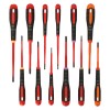 BAHCO - Jeu de tournevis ERGO™ Slim isolés VDE avec manche tri-matière, 12 mm - 12 pcs