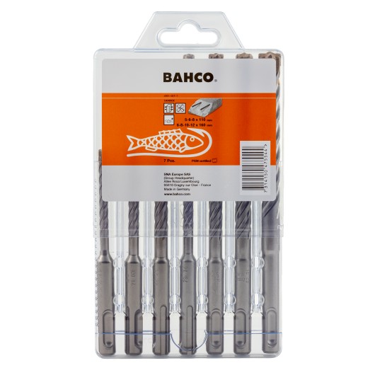 BAHCO - Jeu de forets SDS+4C pour béton armé - 7 pcs BAHCO - Jeu de forets SDS+4C pour béton armé - 7 pcs