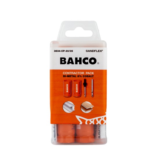 BAHCO - Coffret de scies trépans Sandflex® bimétal 20x4mm + 25x4 mm - 11 Pcs