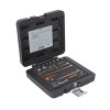 BAHCO - Jeu de douilles 1/4", 6 pans métriques et cliquet en poire/rallonges-21pc BAHCO - Jeu de douilles 1/4", 6 pans métriques et cliquet en poire/rallonges-21pc